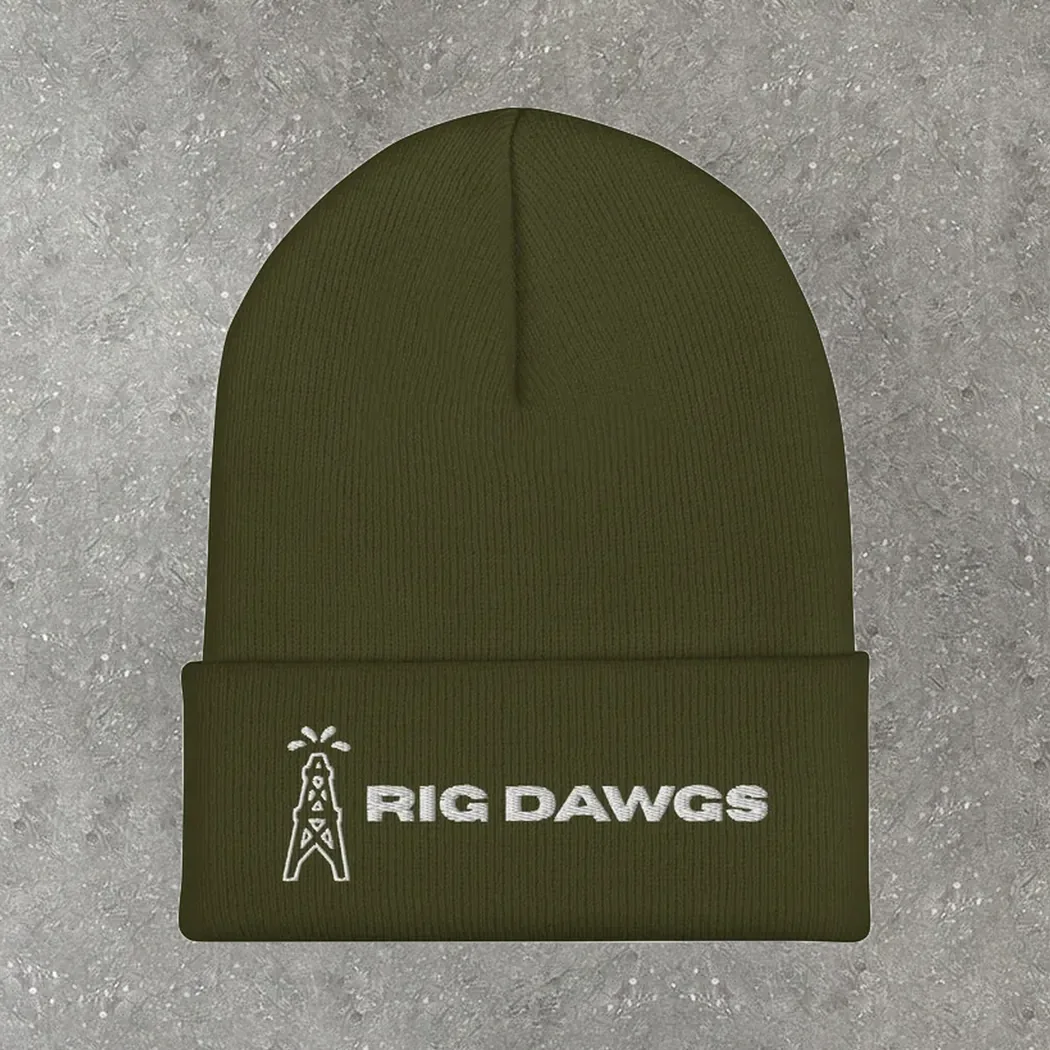 Rig Dawgs Beanie in olive
