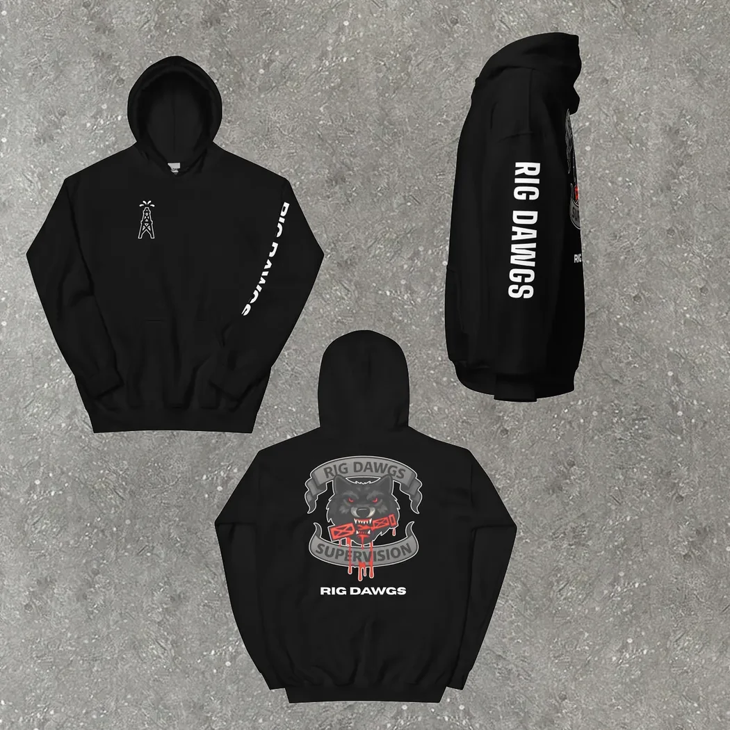 Rig Dawgs Hoodie in black