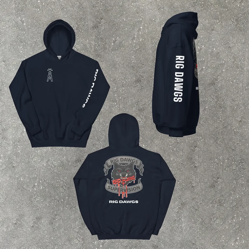 Rig Dawgs Hoodie in navy