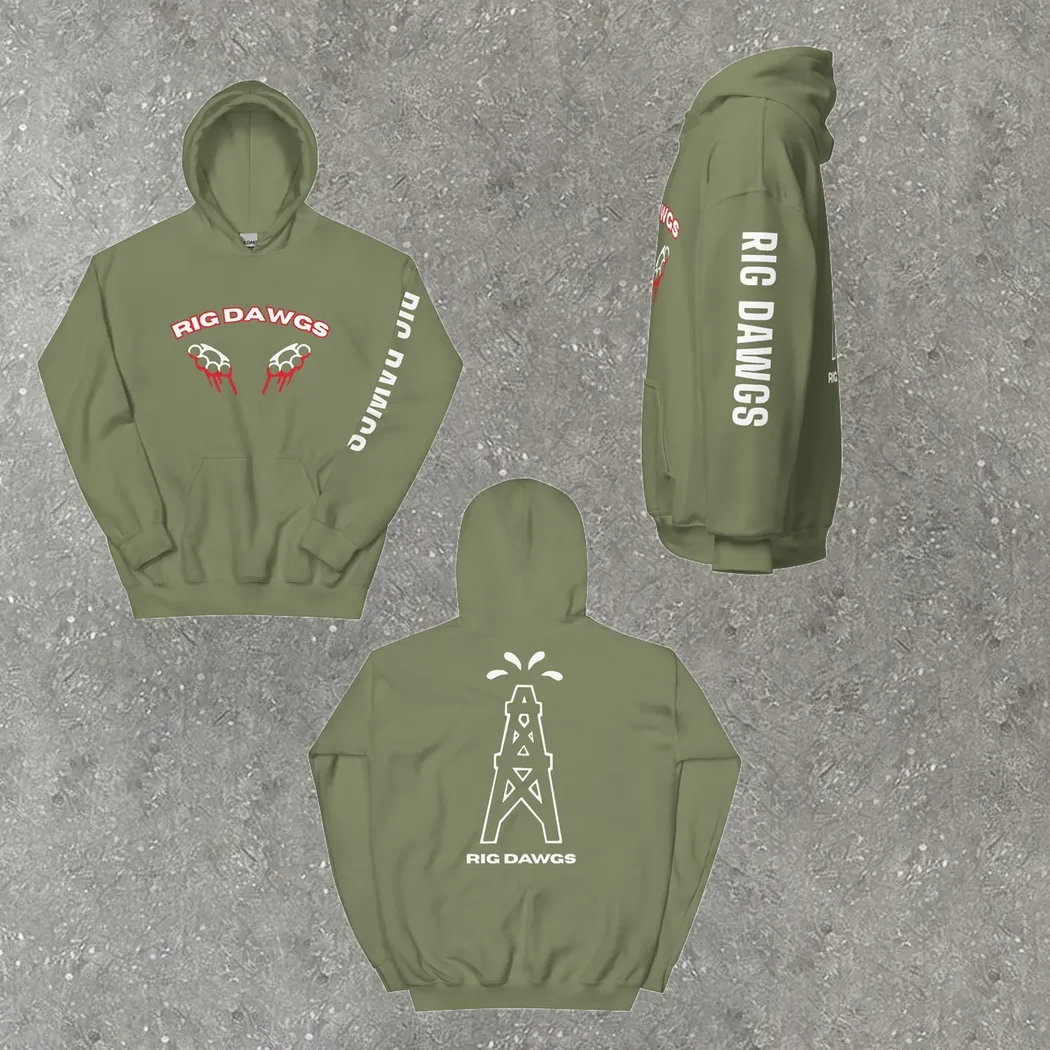 Knuckle Duster Hoodie in army green