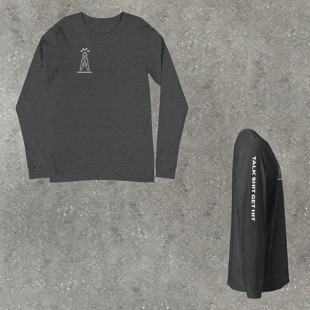 Talk Shit Get Hit Long Sleeve in grey