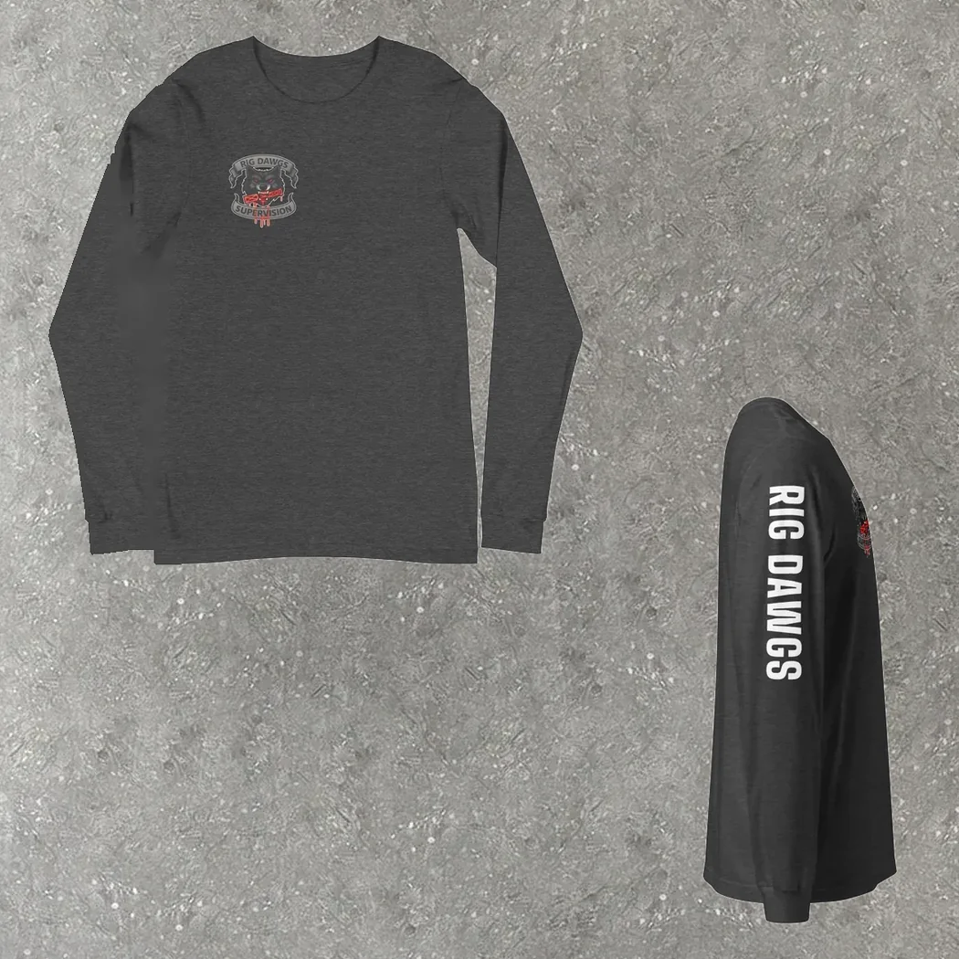 Wolf Patch Long Sleeve in grey