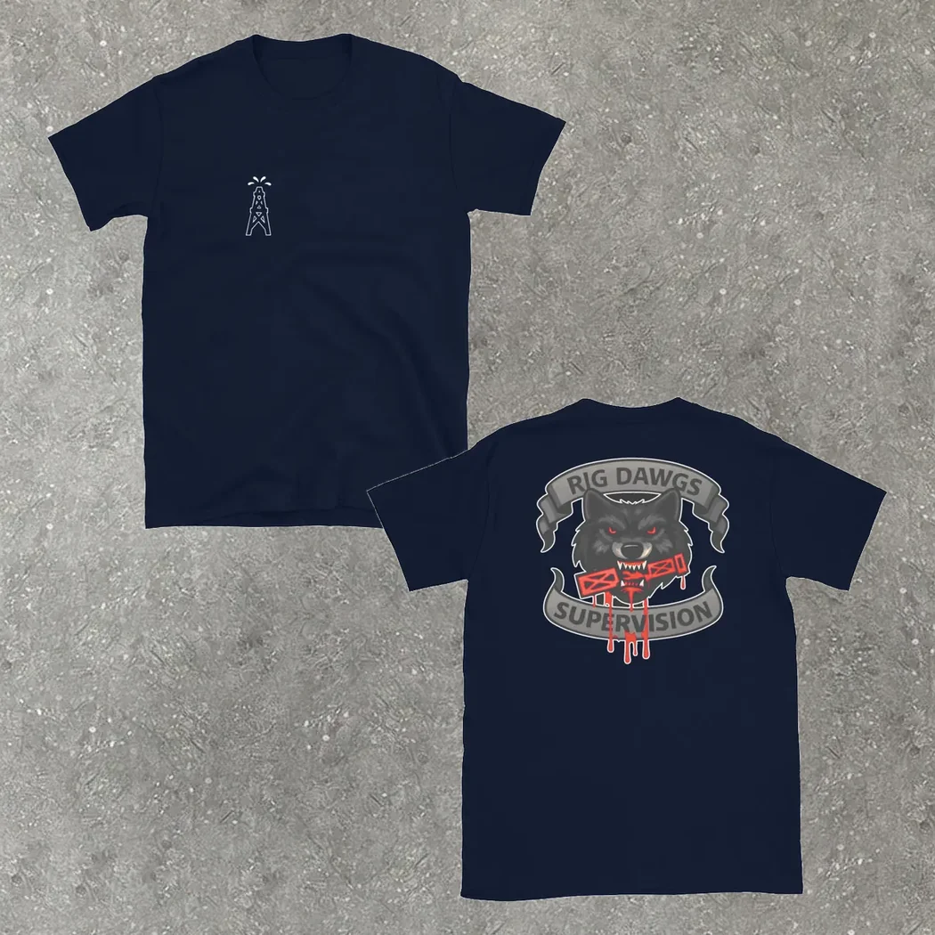 Rig Dawgs Tee in navy