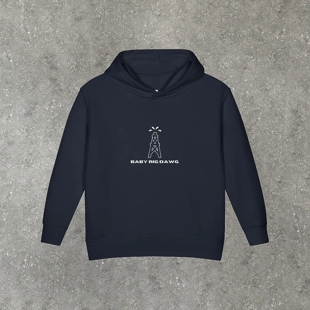 Baby Rig Dawg Toddler Hoodie in navy