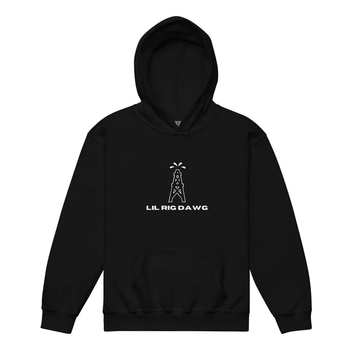 Lil Rig Dawg Youth Hoodie in black