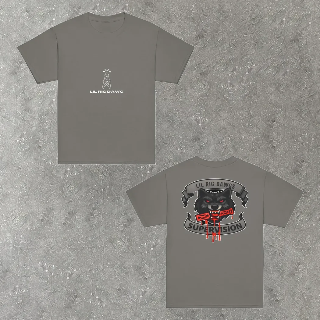 Lil Rig Dawg Youth Tee in charcoal